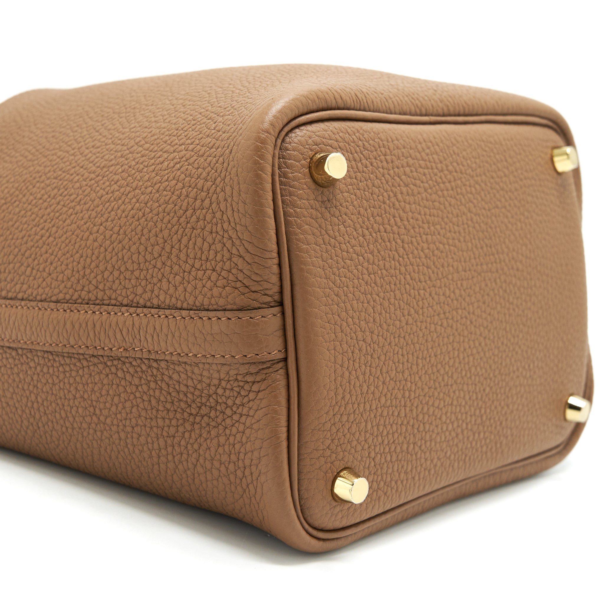 HERMES PICOTIN 18 LOCK BAG BISCUIT/ALEZAN GHW