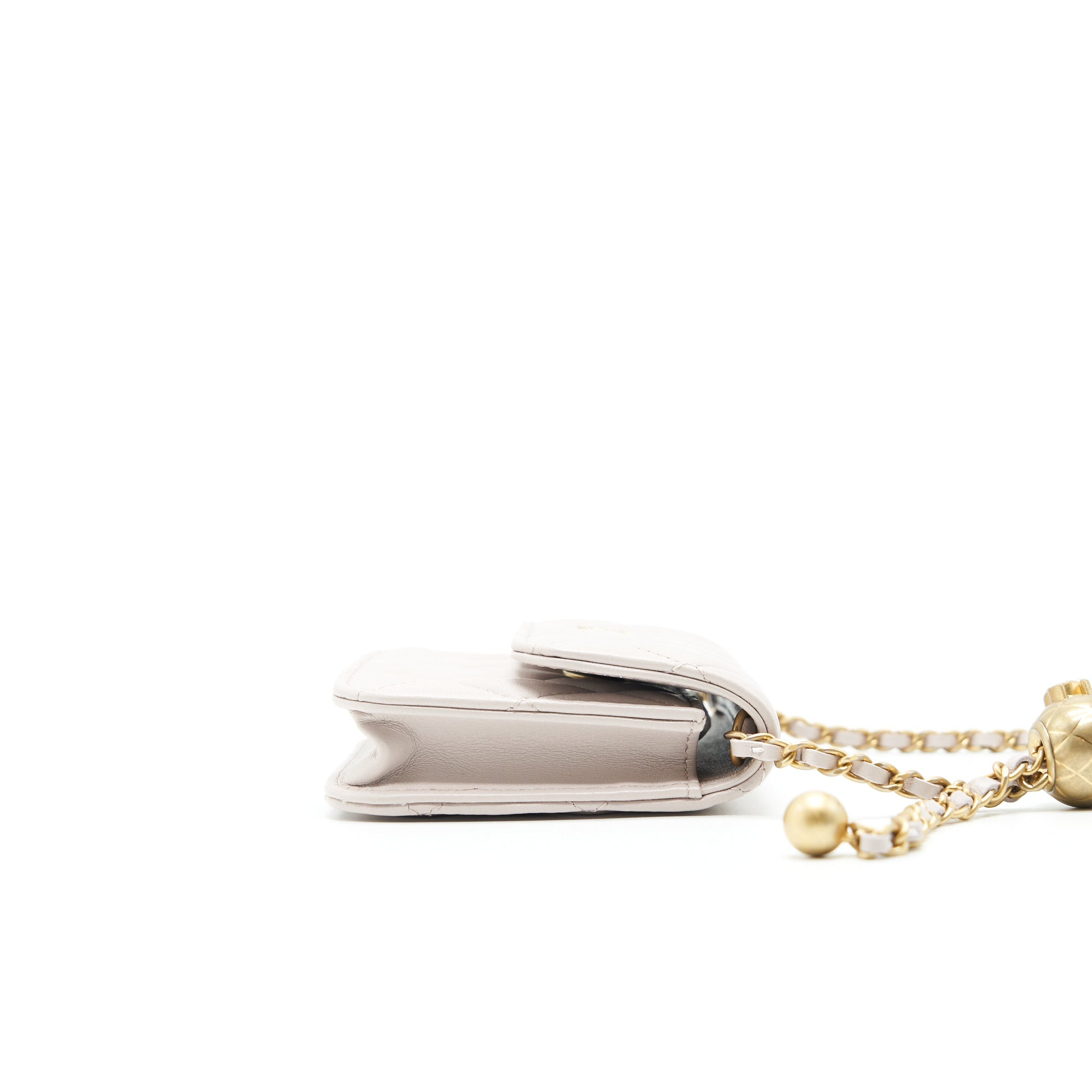 CHANEL 21B LILAC/ LIGHT PURPLE PEARL CRUSH MINI BELT BAG
