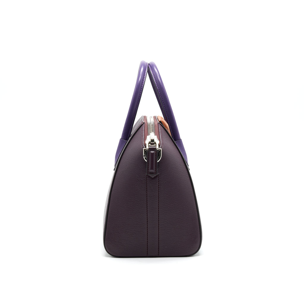 GIVENCHY SMALL ANTIGONA BAG BURGUNDY MULTI COLOUR