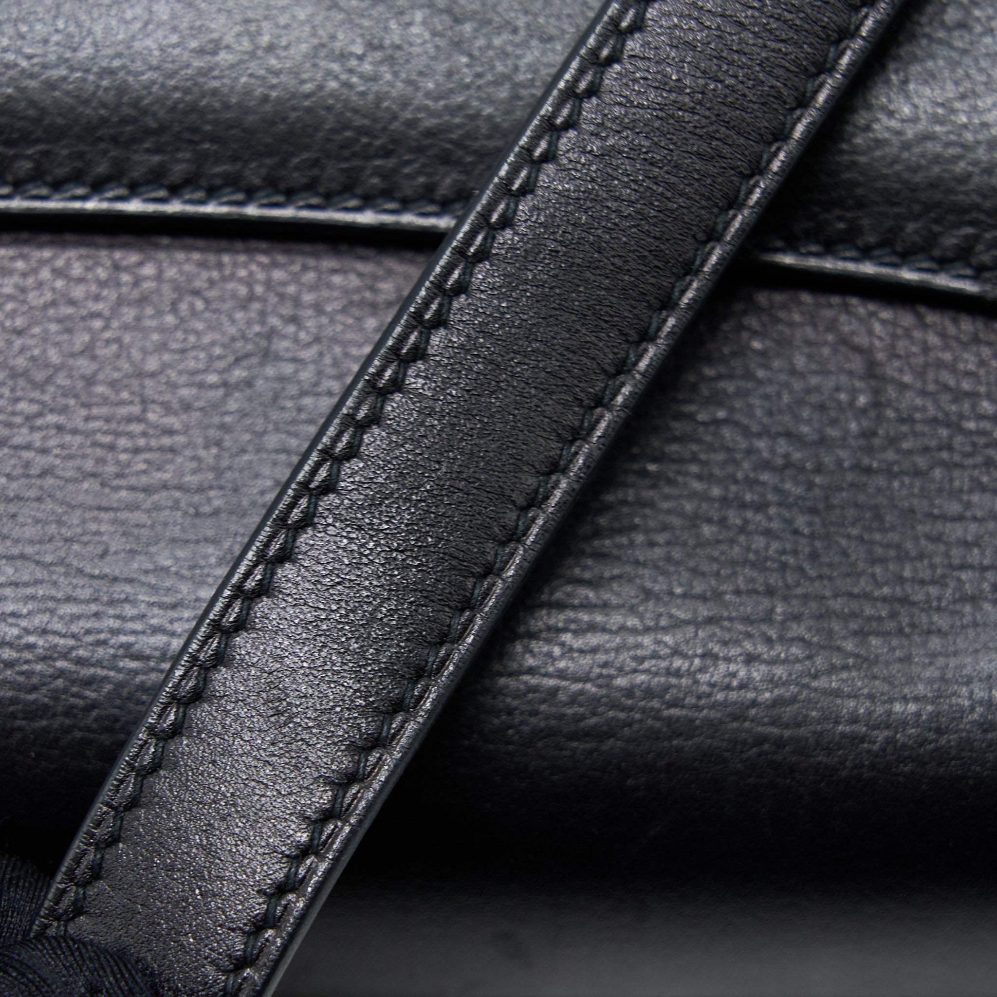 HERMES 2002 20 BAG EVERGRAIN BLACK SHW