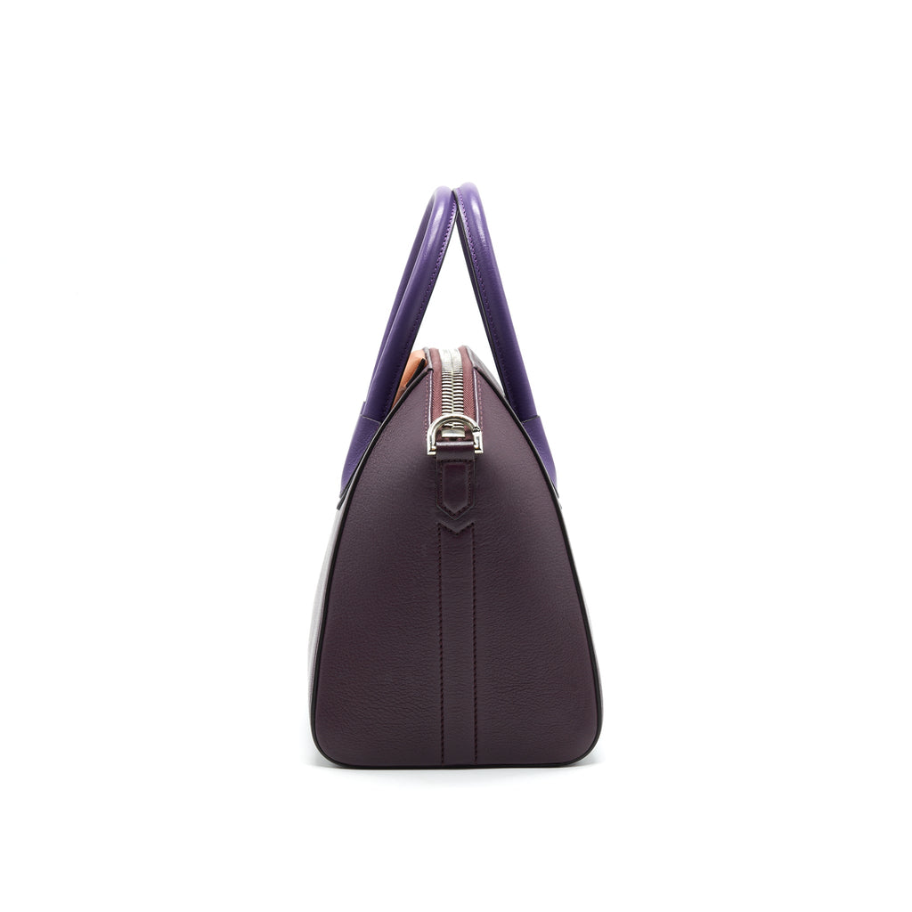 GIVENCHY SMALL ANTIGONA BAG BURGUNDY MULTI COLOUR