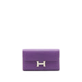 HERMES CONSTANCE WALLET EPSOM PURPLE SHW