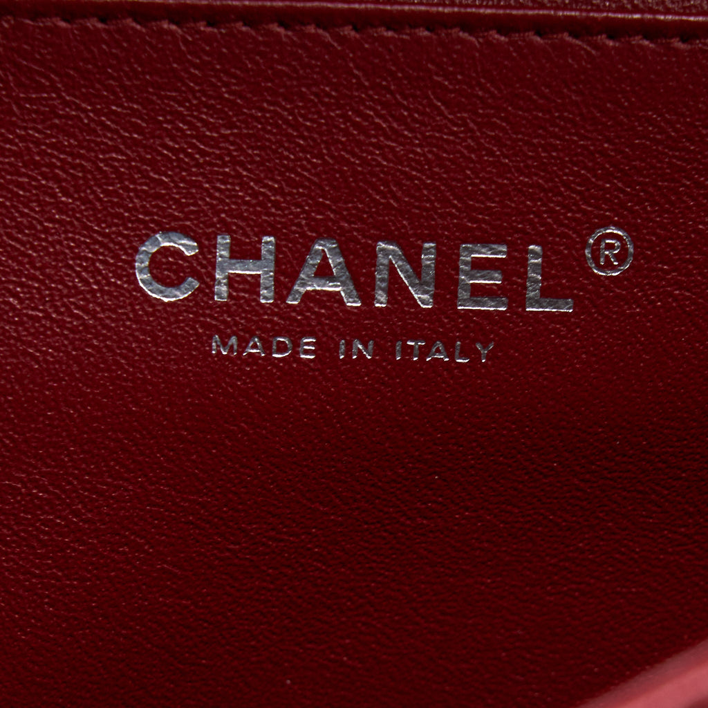 CHANEL CLASSIC TIMELESS FLAP CLUTCH WITH CHAIN CAVIAR RED SHW