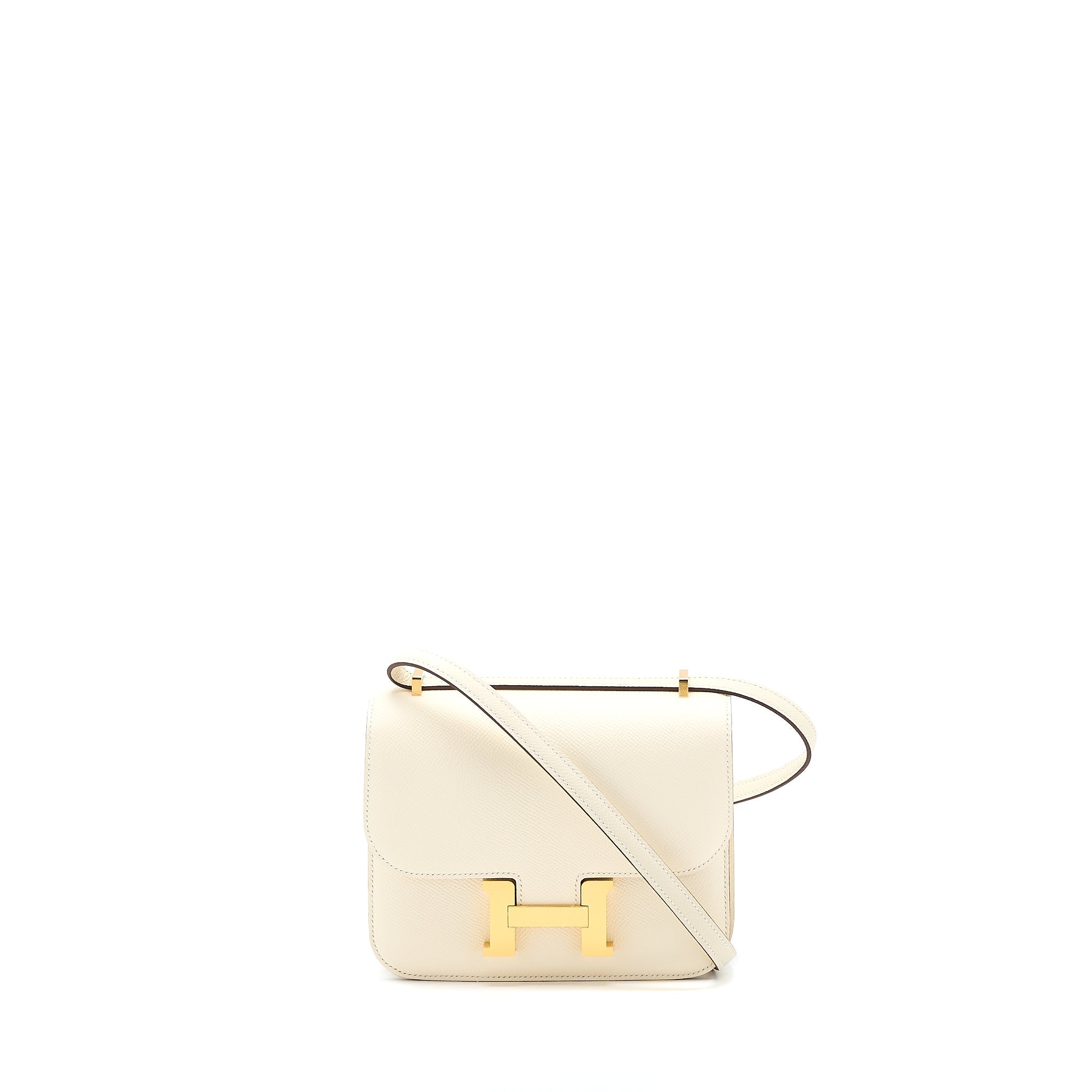 HERMES MINI CONSTANCE EPSOM NATA GHW