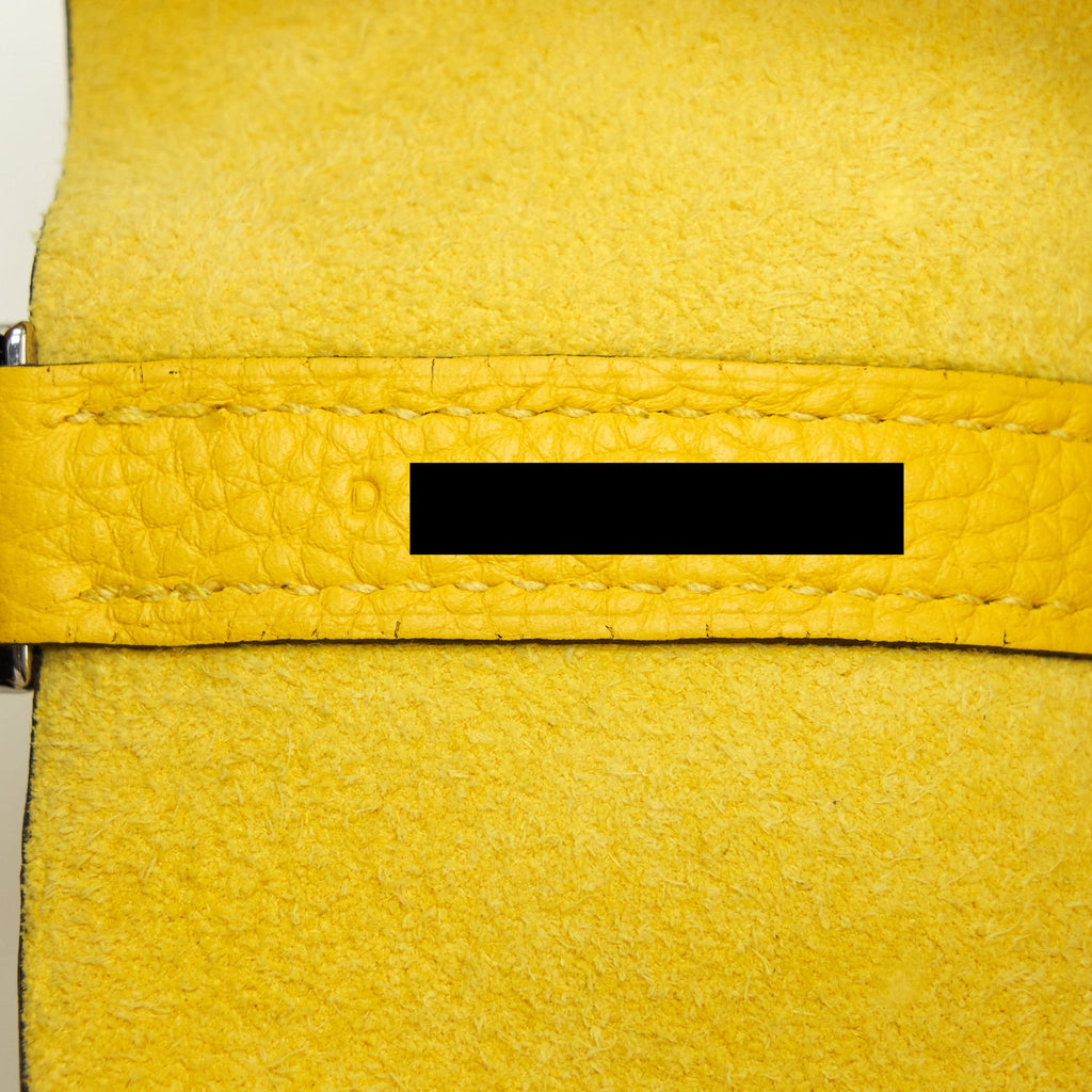 HERMES PICOTIN 18 LOCK BAG CLEMENCE JAUNE DE NAPLES SHW