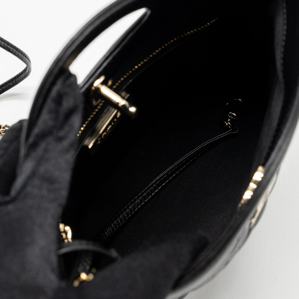 CHANEL 23A MINI 31 BAG CALFSKIN BLACK LGHW (MICROCHIP)