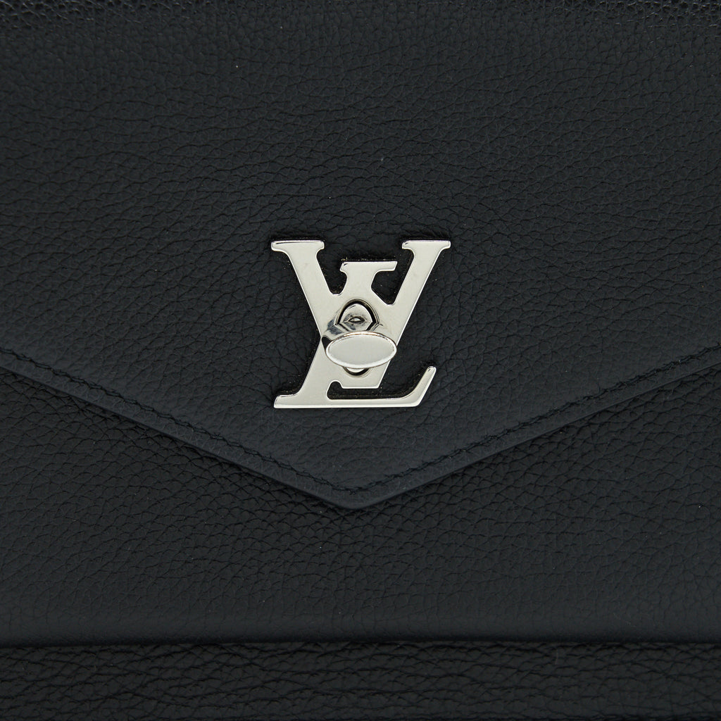 LOUIS VUITTON THE MY LOCKME CHAIN CROSSBODY BAG BLACK