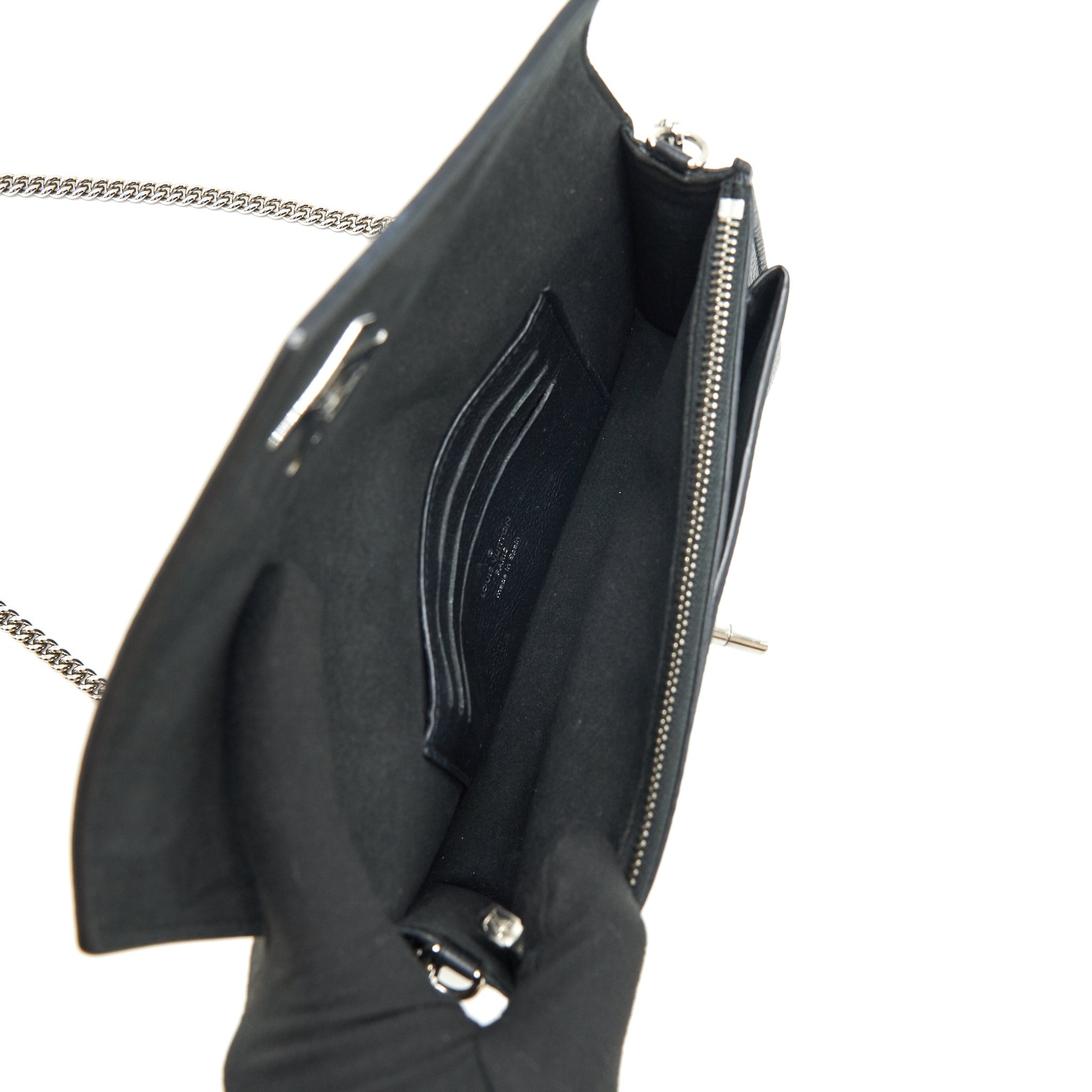 LOUIS VUITTON THE MY LOCKME CHAIN CROSSBODY BAG BLACK