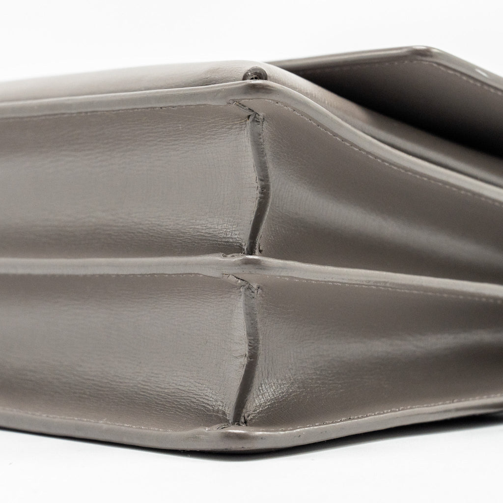 SAINT LAURENT / YSL MEDIUM SUNSET BAG CALFSKIN GREY SHW