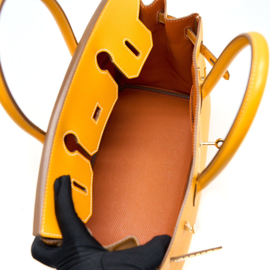 HERMES BIRKIN 30 EPSOM 9V JAUNE D’OR LGHW