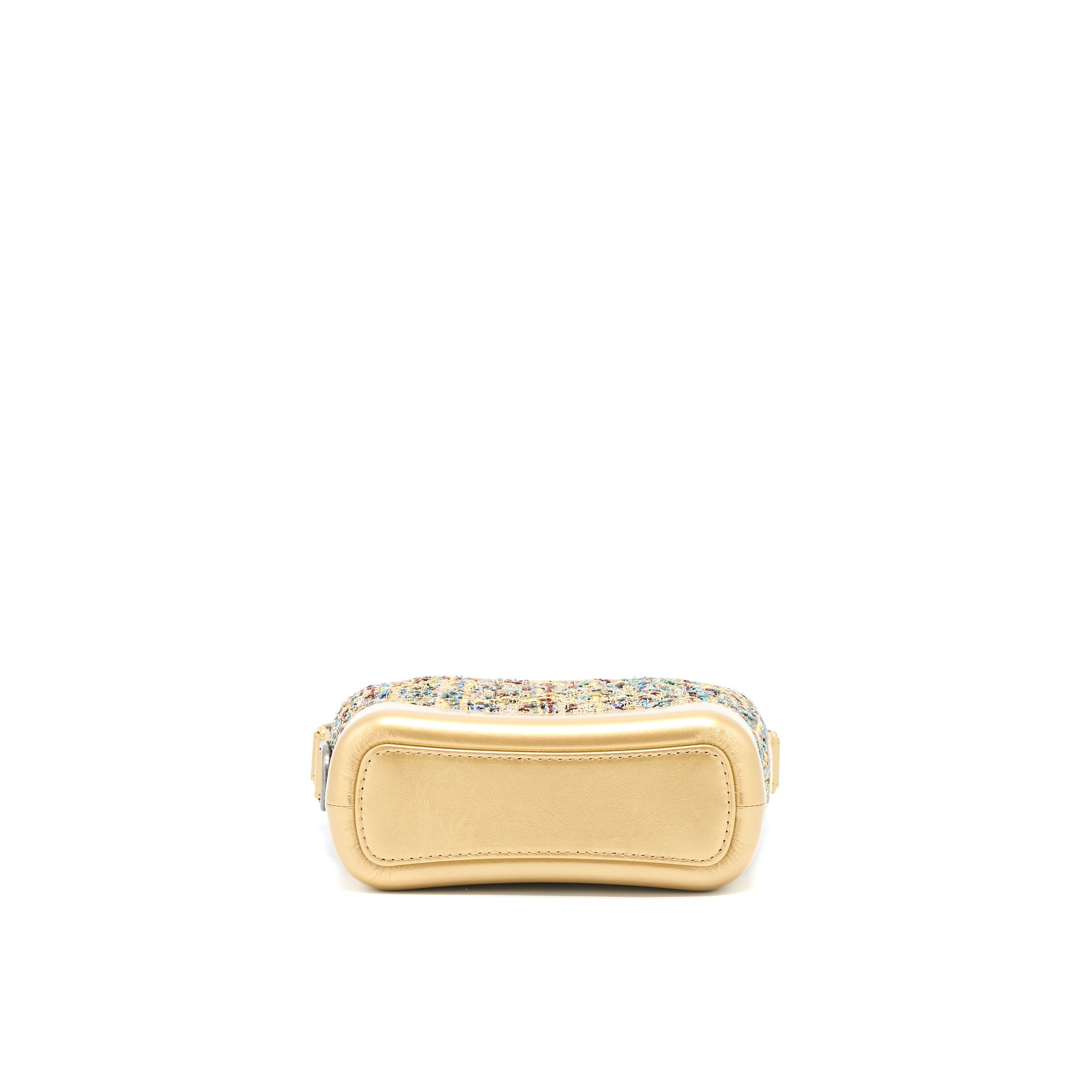 CHANEL SMALL GABRIELLE HOBO BAG TWEED GOLD/MULTICOLOUR