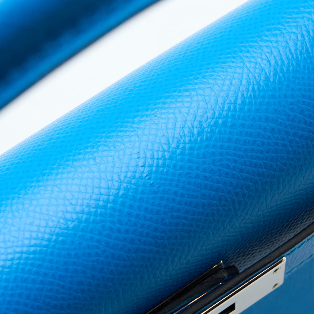 HERMES KELLY 28 SELLIER EPSOM BLUE SHW