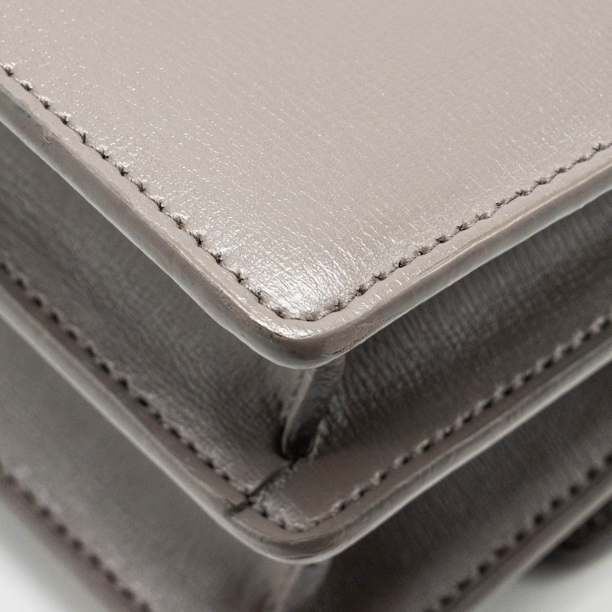 SAINT LAURENT / YSL MEDIUM SUNSET BAG CALFSKIN GREY SHW