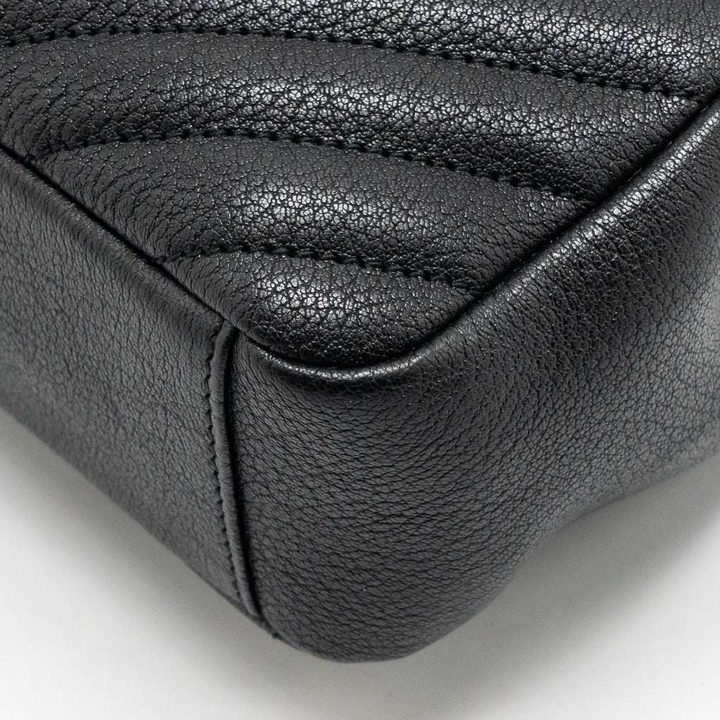 SAINT LAURENT/YSL MEDIUM COLLEGE BAG LAMBSKIN BLACK SHW