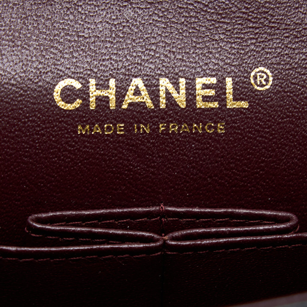 CHANEL MEDIUM CLASSIC DOUBLE FLAP BAG LAMBSKIN BLACK GHW