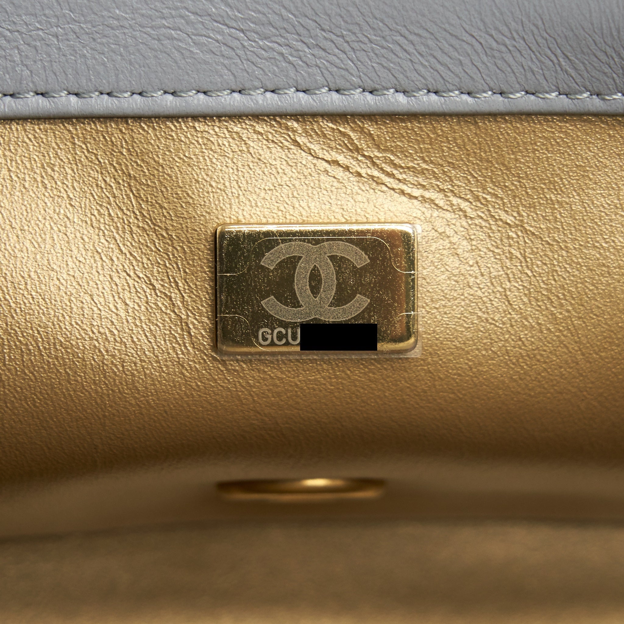 CHANEL 21B PEARL CRUSH MINI RECTANGULAR FLAP BAG GREY GHW