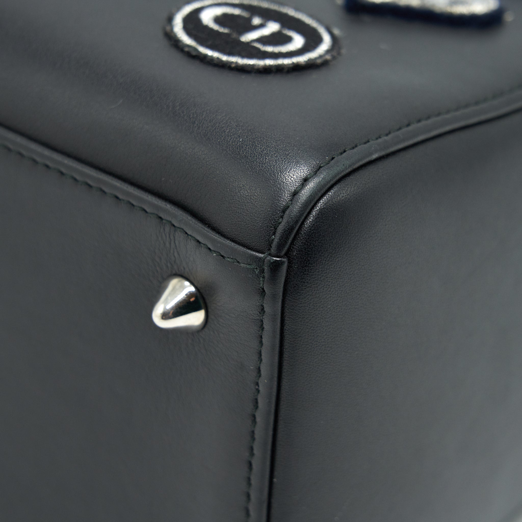 DIOR MEDIUM LADY DIOR BAG LIMITED EDITION BLACK/ BLUE