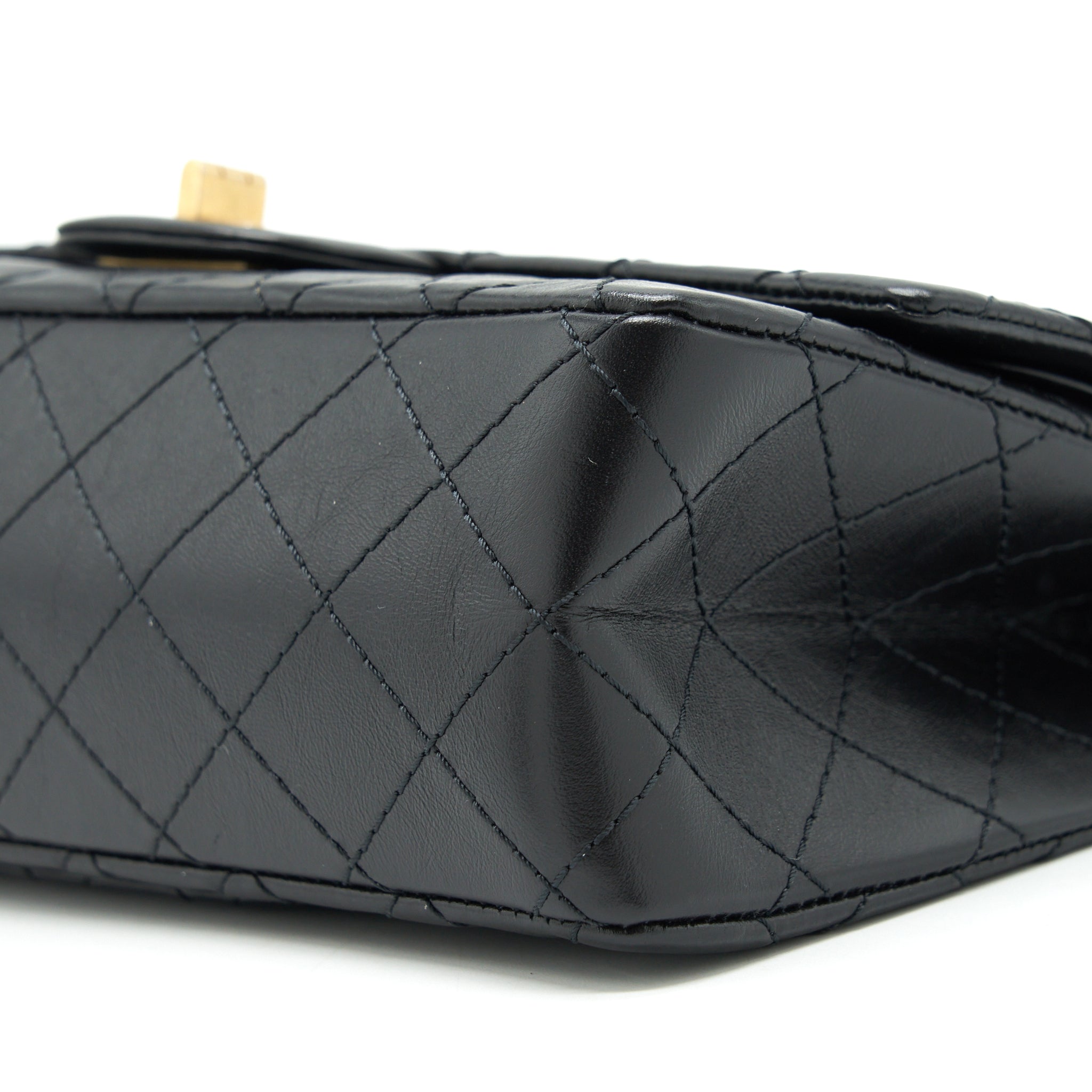 CHANEL REISSUE 2.55 225 CALFSKIN BLACK GHW