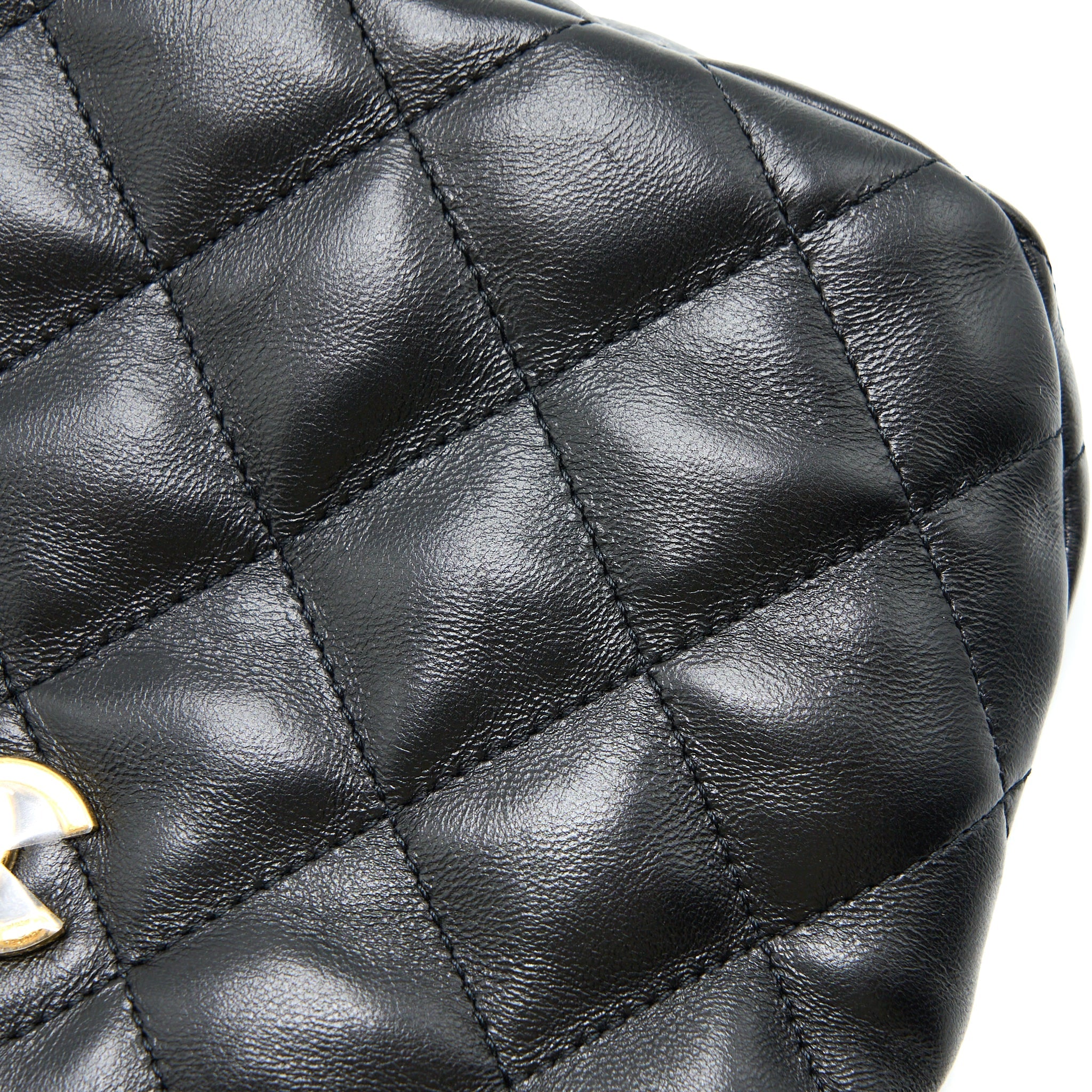 CHANEL 22K HOBO SHOULDER BAG LAMBSKIN BLACK GHW (MICROCHIP)
