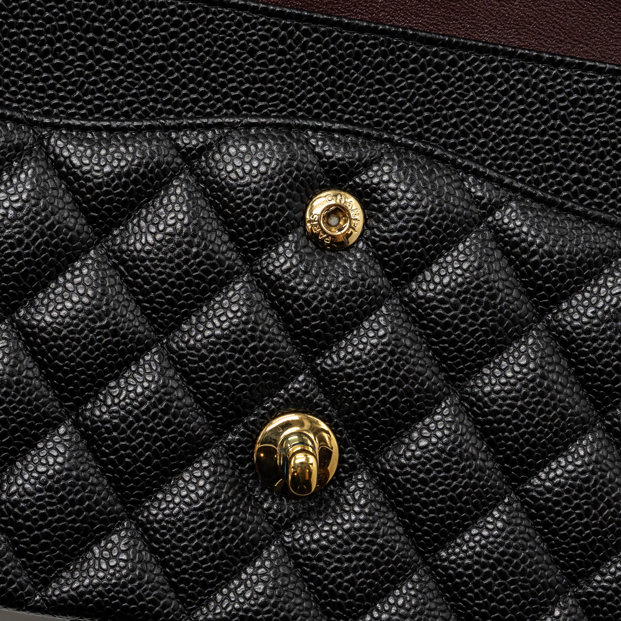 CHANEL MEDIUM CLASSIC DOUBLE FLAP BAG CAVIAR BLACK GHW
