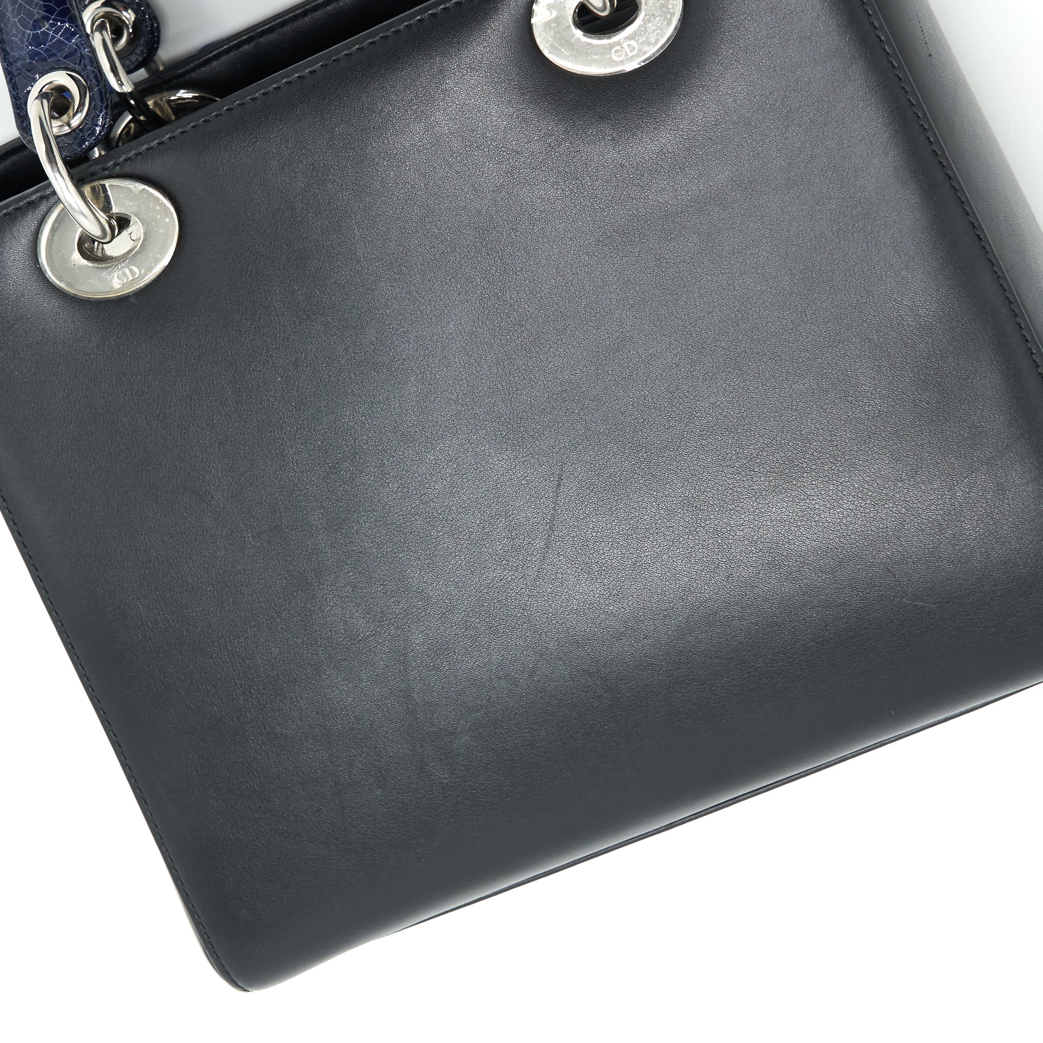 DIOR MEDIUM LADY DIOR BAG LIMITED EDITION BLACK/ BLUE
