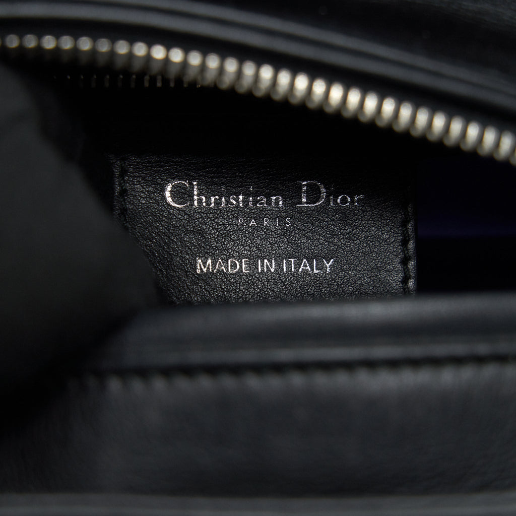 DIOR MEDIUM LADY DIOR BAG LIMITED EDITION BLACK/ BLUE