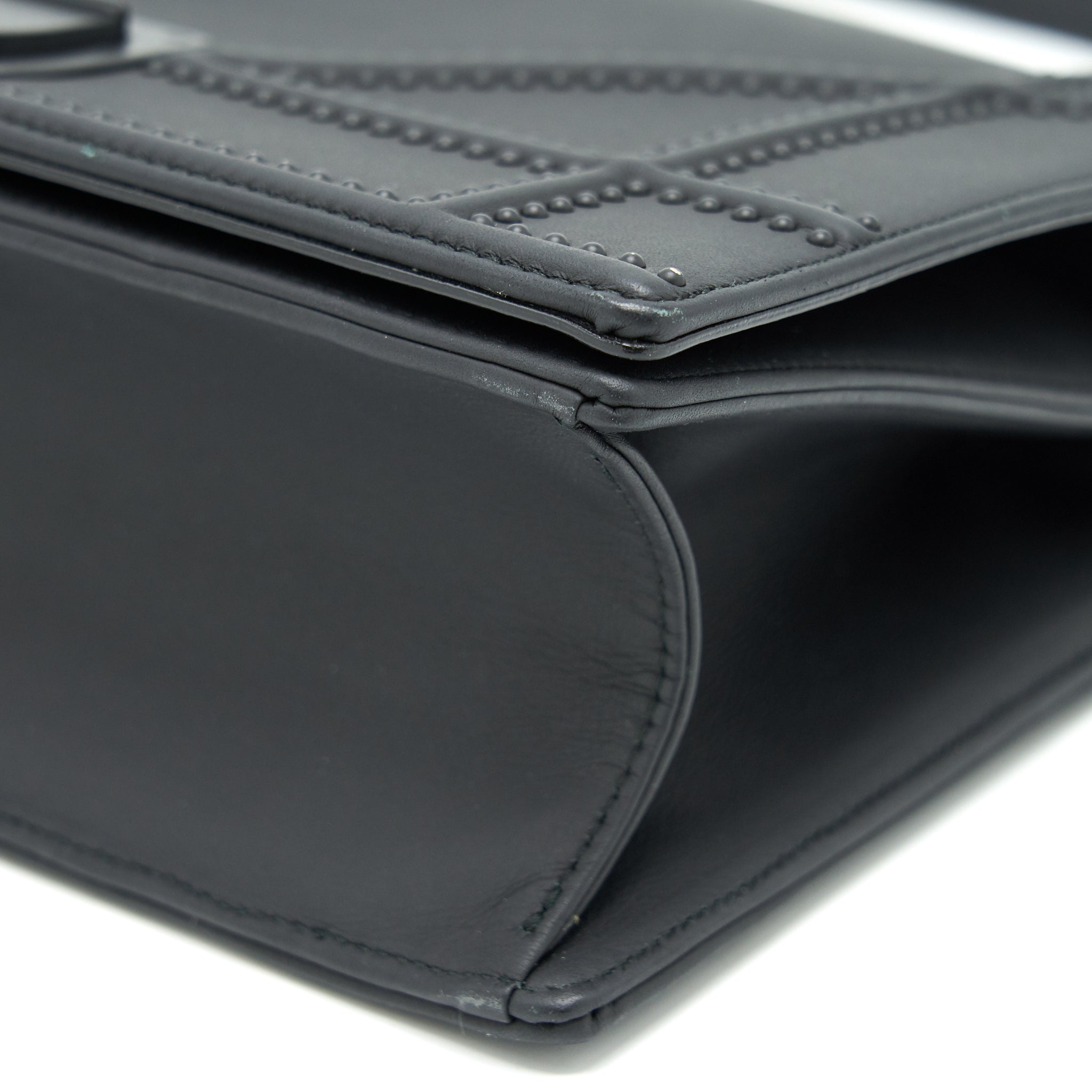 DIOR MEDIUM STUDDED SO BLACK DIORAMA BAG