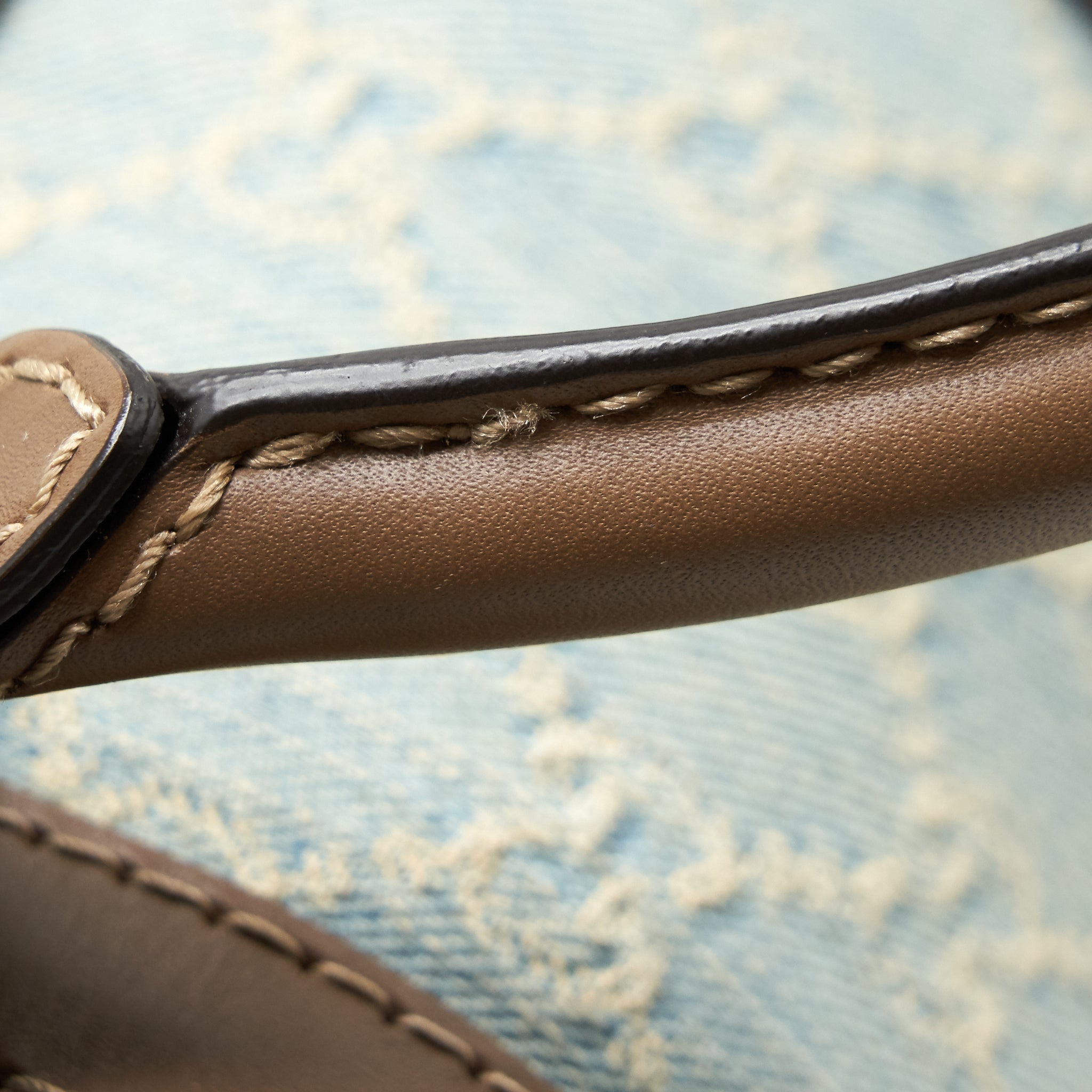 GUCCI GG DENIM BOSTON BAG WITH CROSS BODY STRAP
