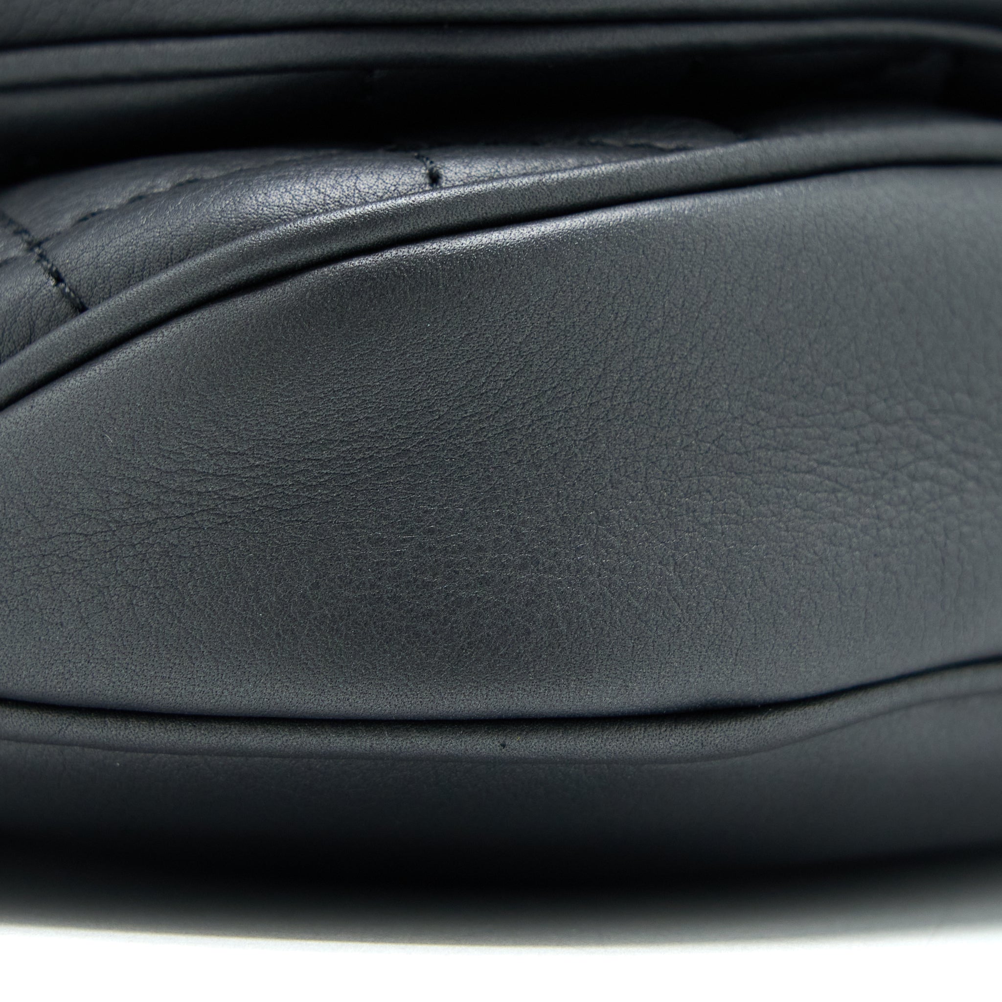 CHANEL QUILTED WAIST BAG CALFSKIN BLACK LGHW