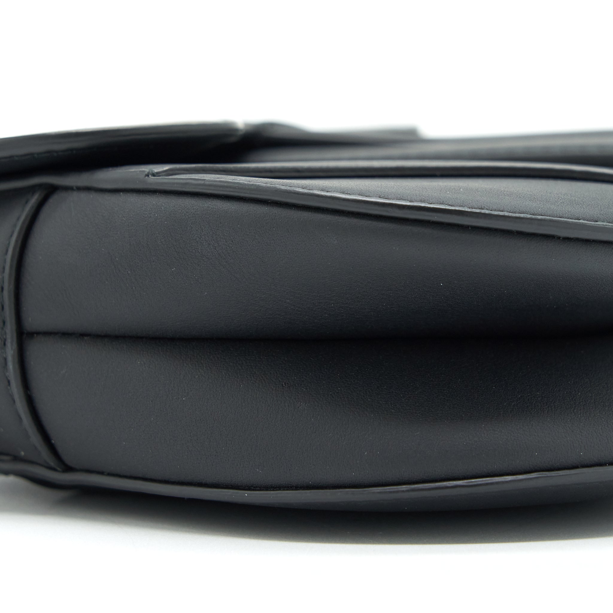 DIOR MINI SADDLE CALFSKIN SO BLACK WITH AN EXTRA SHOULDER STRAP