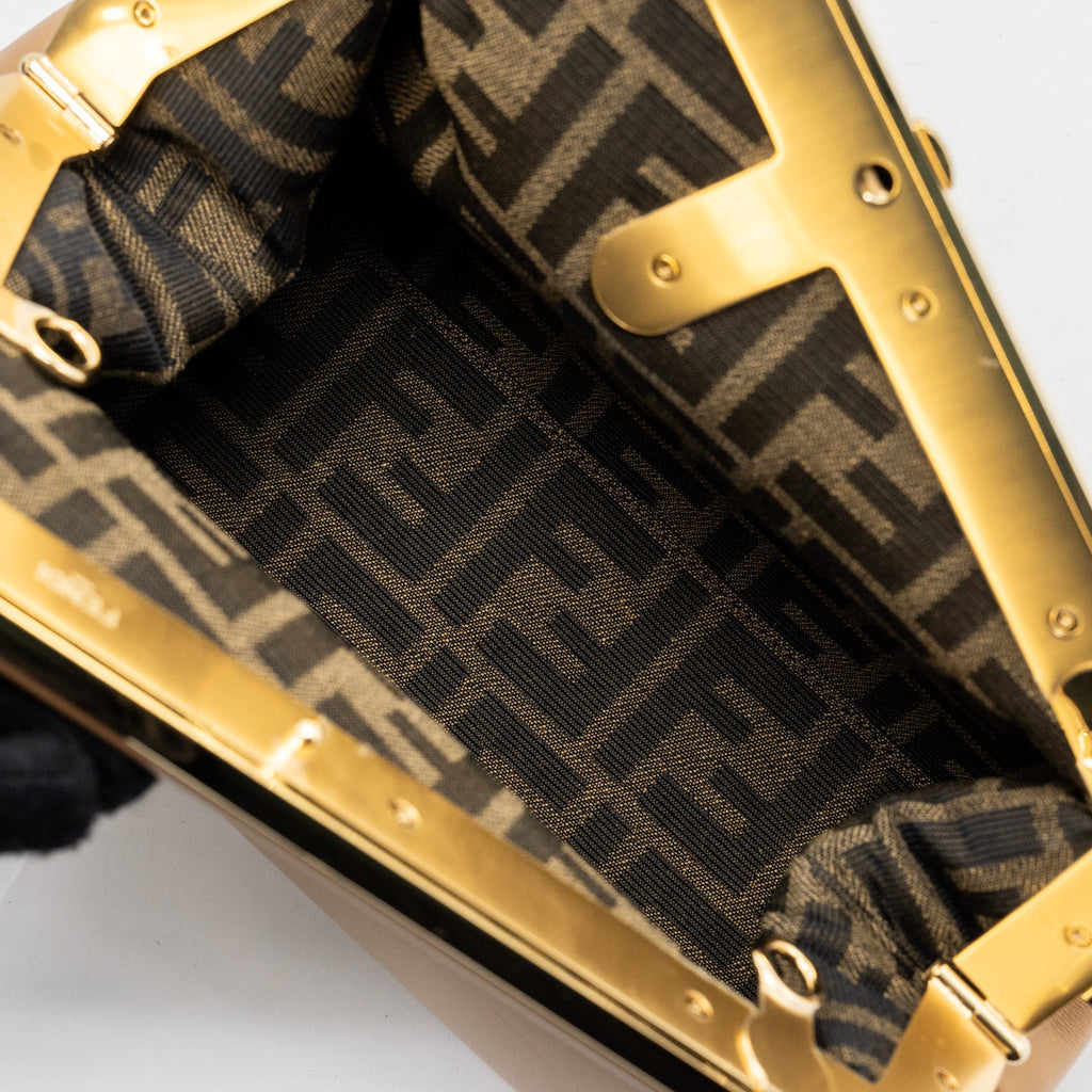 FENDI SMALL FIRST BAG NAPPA LEATHER BEIGE LGHW
