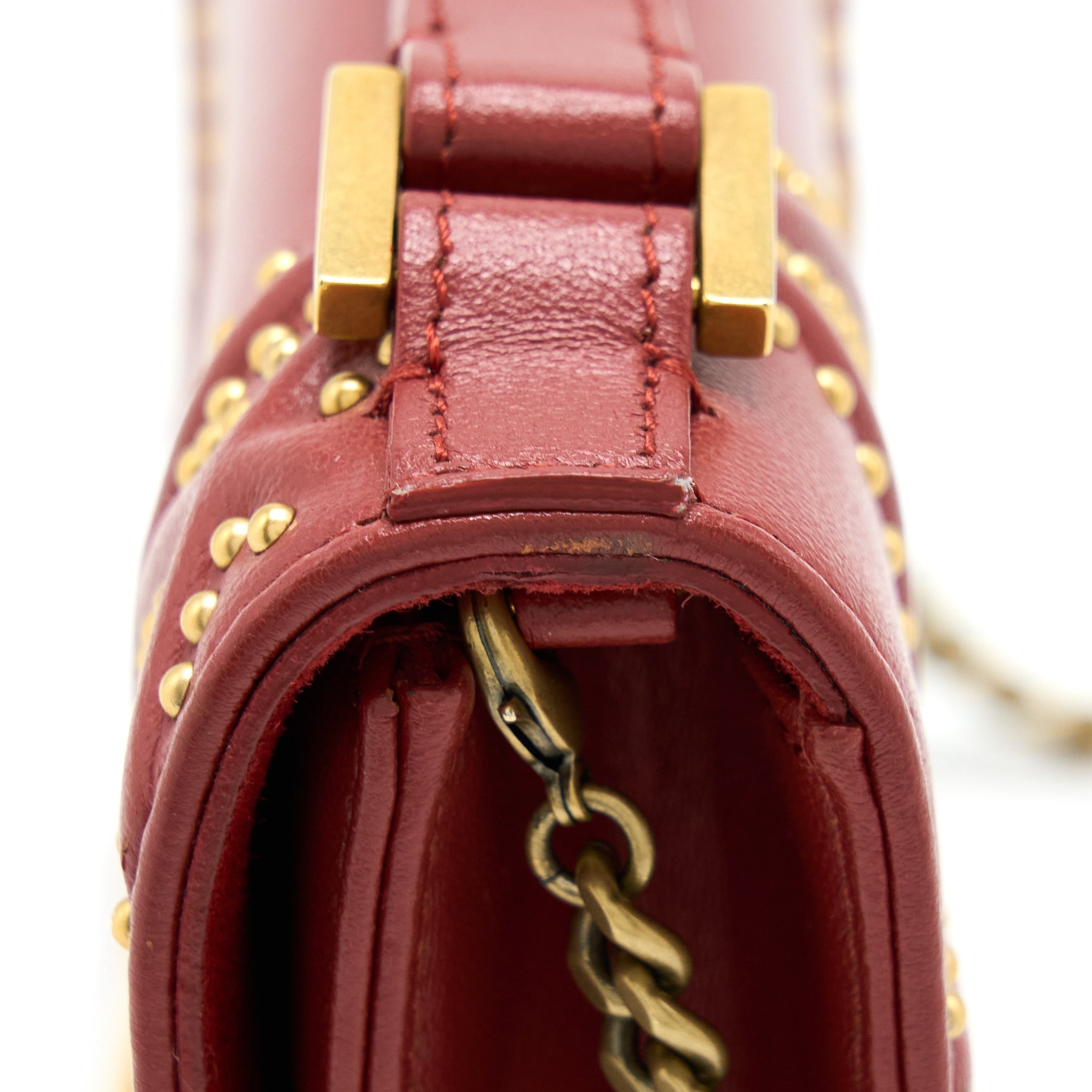 DIOR DIORAMA CROSSBODY BAG WITH HANDLE RED GHW