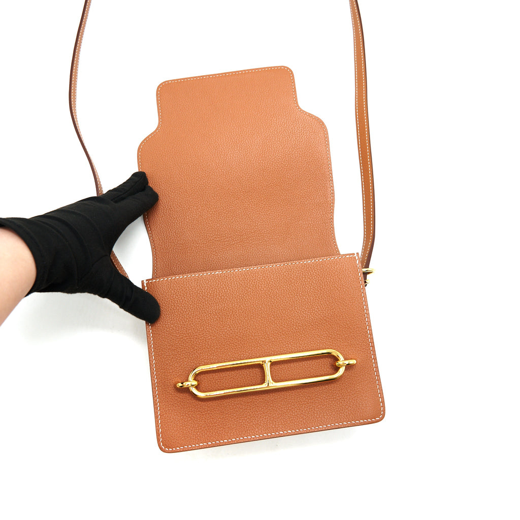 HERMES MINI ROULIS GOLD GHW