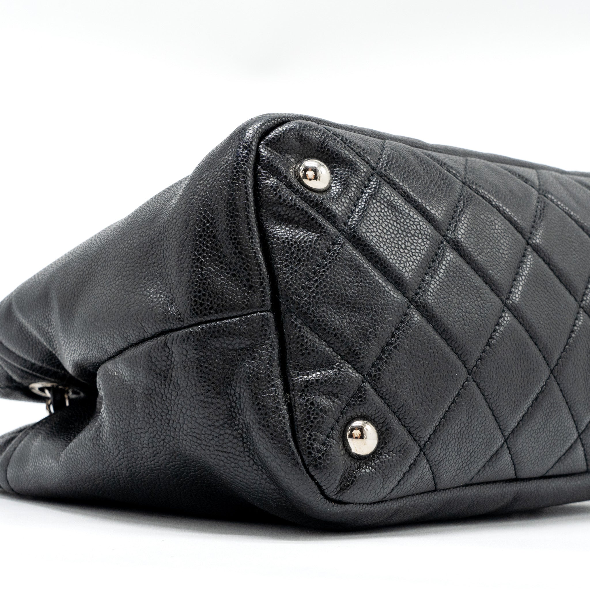 CHANEL MATTRESSES CHAIN TOTE BAG CAVIAR BLACK SHW