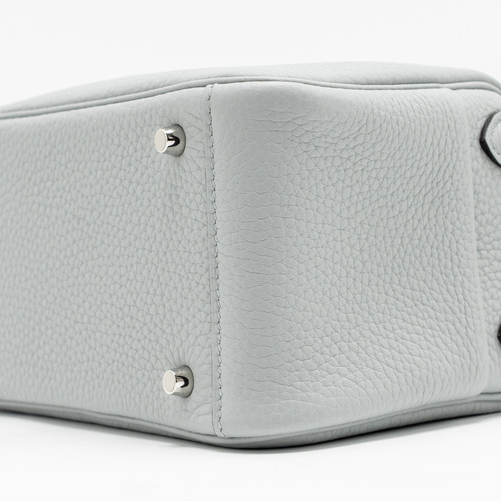 HERMES MINI LINDY II CLEMENCE BLUE GLACIER SHW