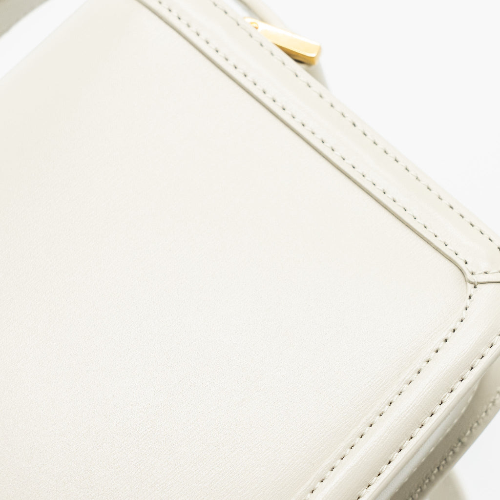 SAINT LAURENT SMALL SOLFERINO SATCHEL CROSSBODY BAG WHITE GHW