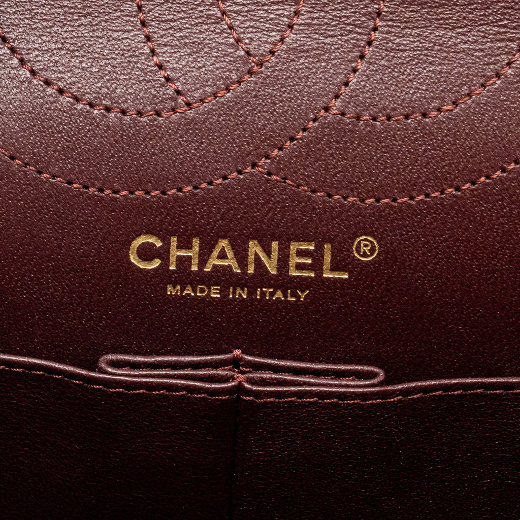 CHANEL LARGE 2.55 REISSUE FLAP BAG AGED CALFSKIN BLACK GHW