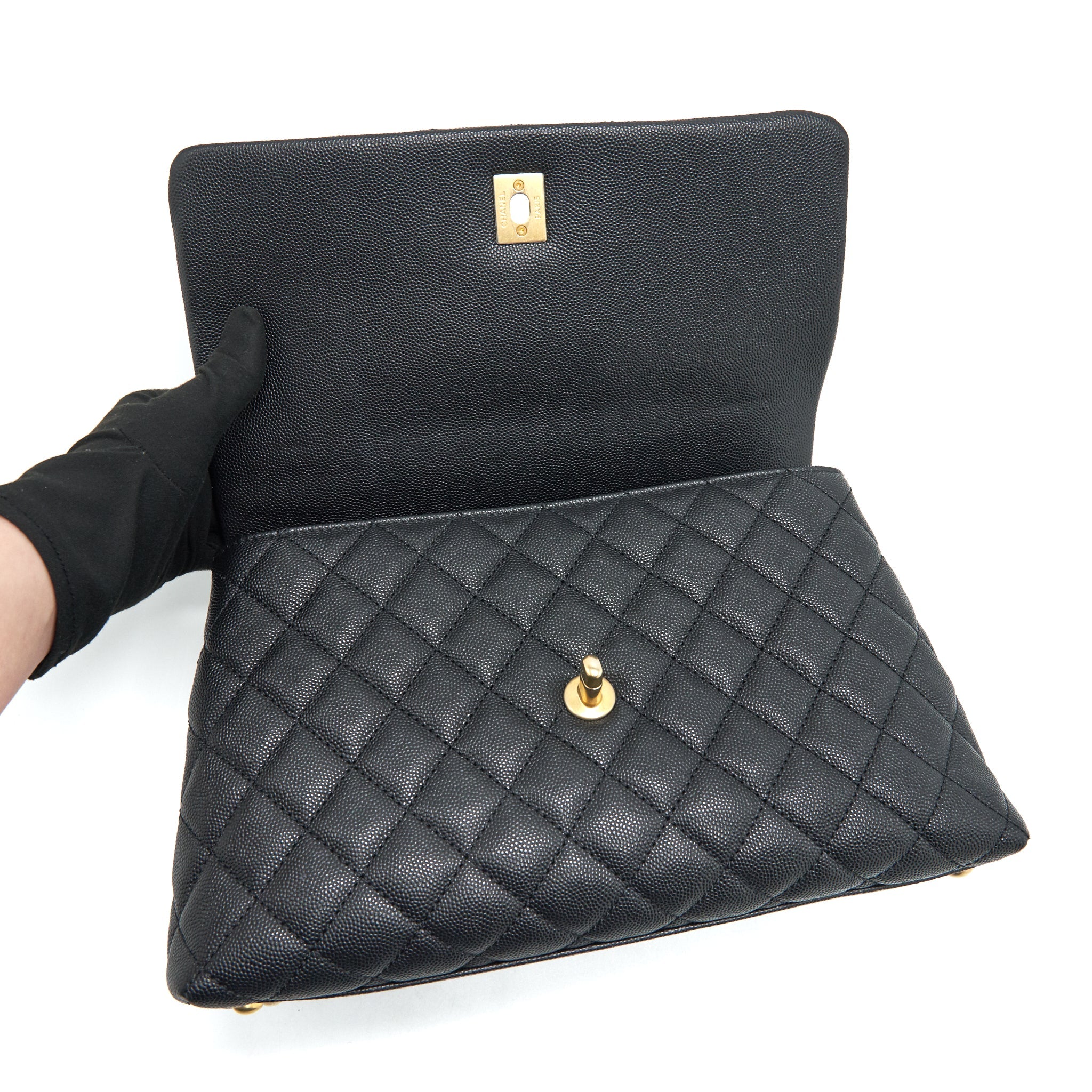 CHANEL COCO HANDLE WITH PYTHON HANDLE