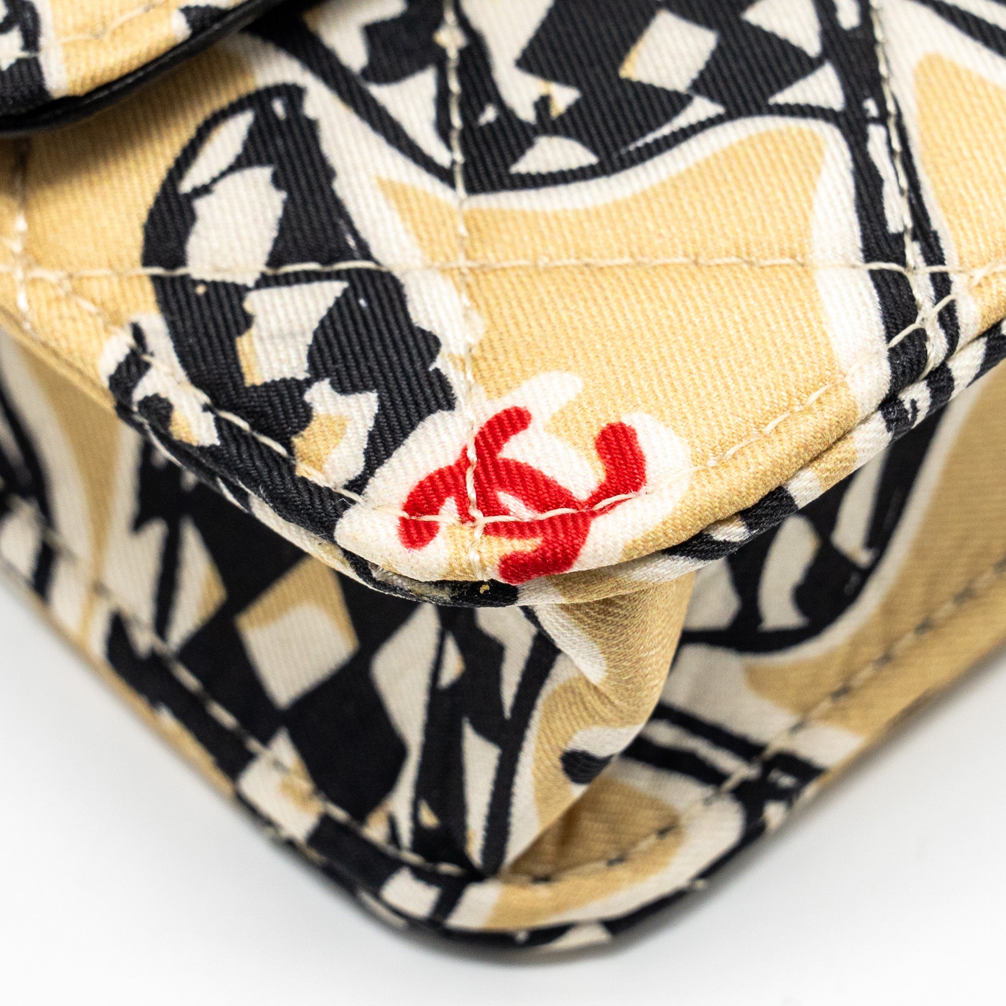 CHANEL MINI CLUTCH WITH CHAIN FABRIC MULTICOLOUR LGHW (MICROCHIP)