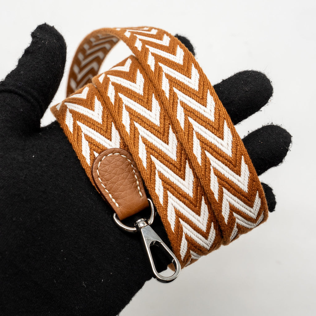 HERMES MINI EVELYNE CLEMENCE GOLD WITH GOLD-BLANC STRAP SHW