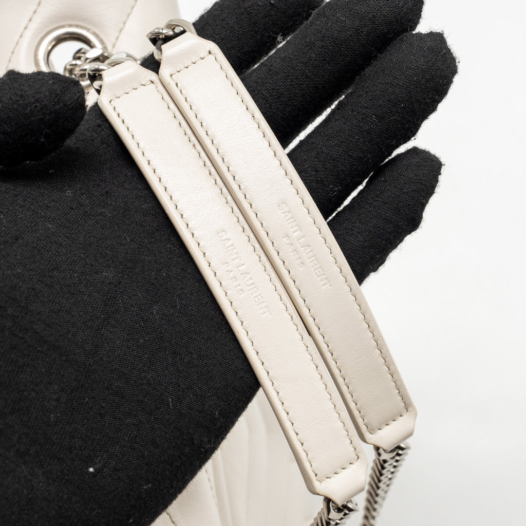 SAINT LAURENT/YSL MEDIUM LOU LOU BAG CALFSKIN WHITE SHW