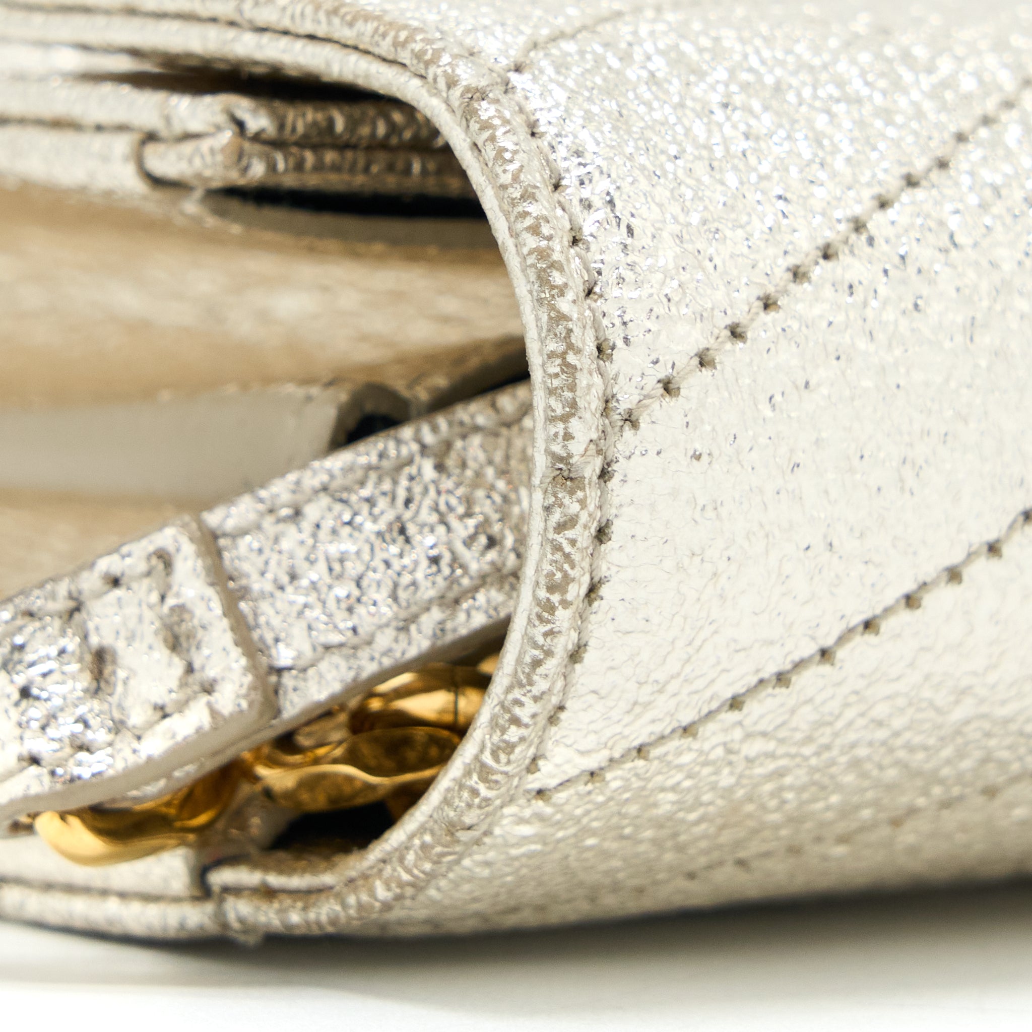 SAINT LAURENT/YSL ENVELOP CHAIN WALLET CALFSKIN GOLD GHW