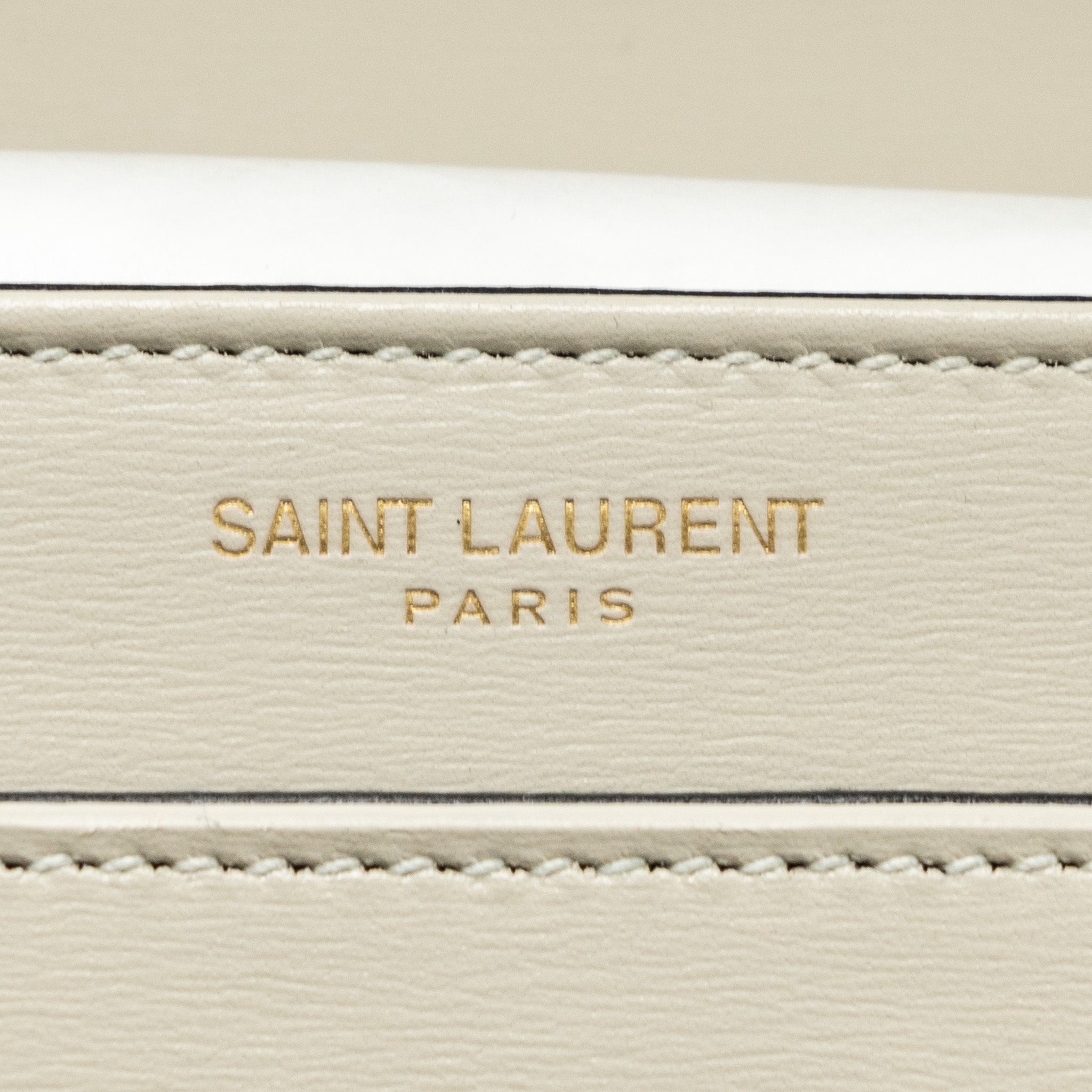 SAINT LAURENT SMALL SOLFERINO SATCHEL CROSSBODY BAG WHITE GHW