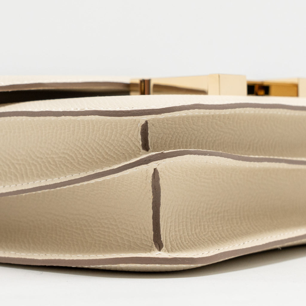 HERMES MINI CONSTANCE EPSOM CRAIE LGHW
