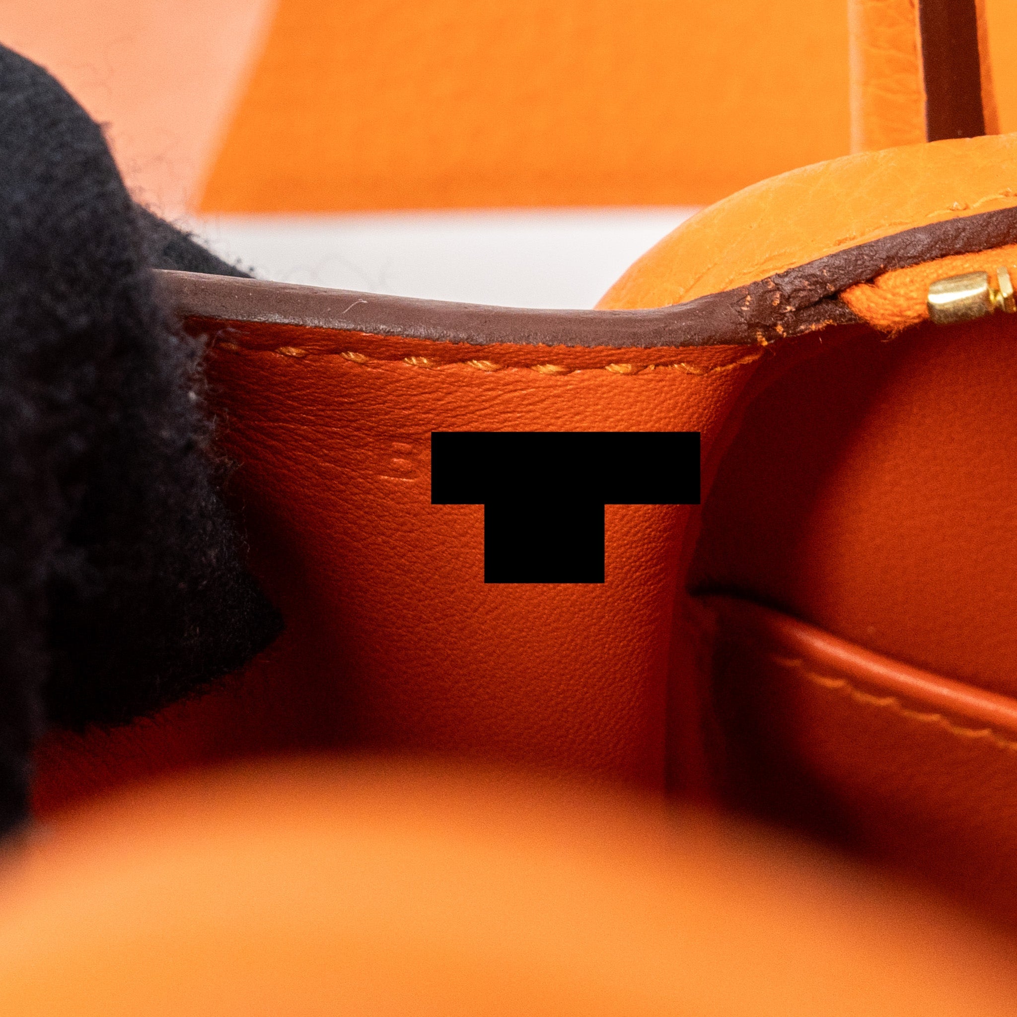 HERMES MINI LINDY CLEMENCE ORANGE GHW