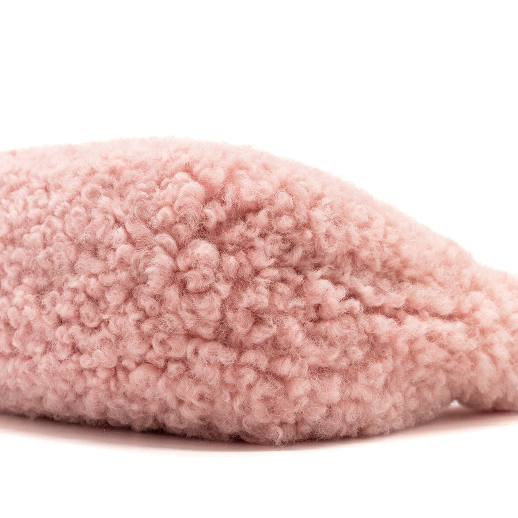 MIU MIU WANDER MATELASSÉ MINI HOBO BAG SHEARLING LIGHT PINK SHW