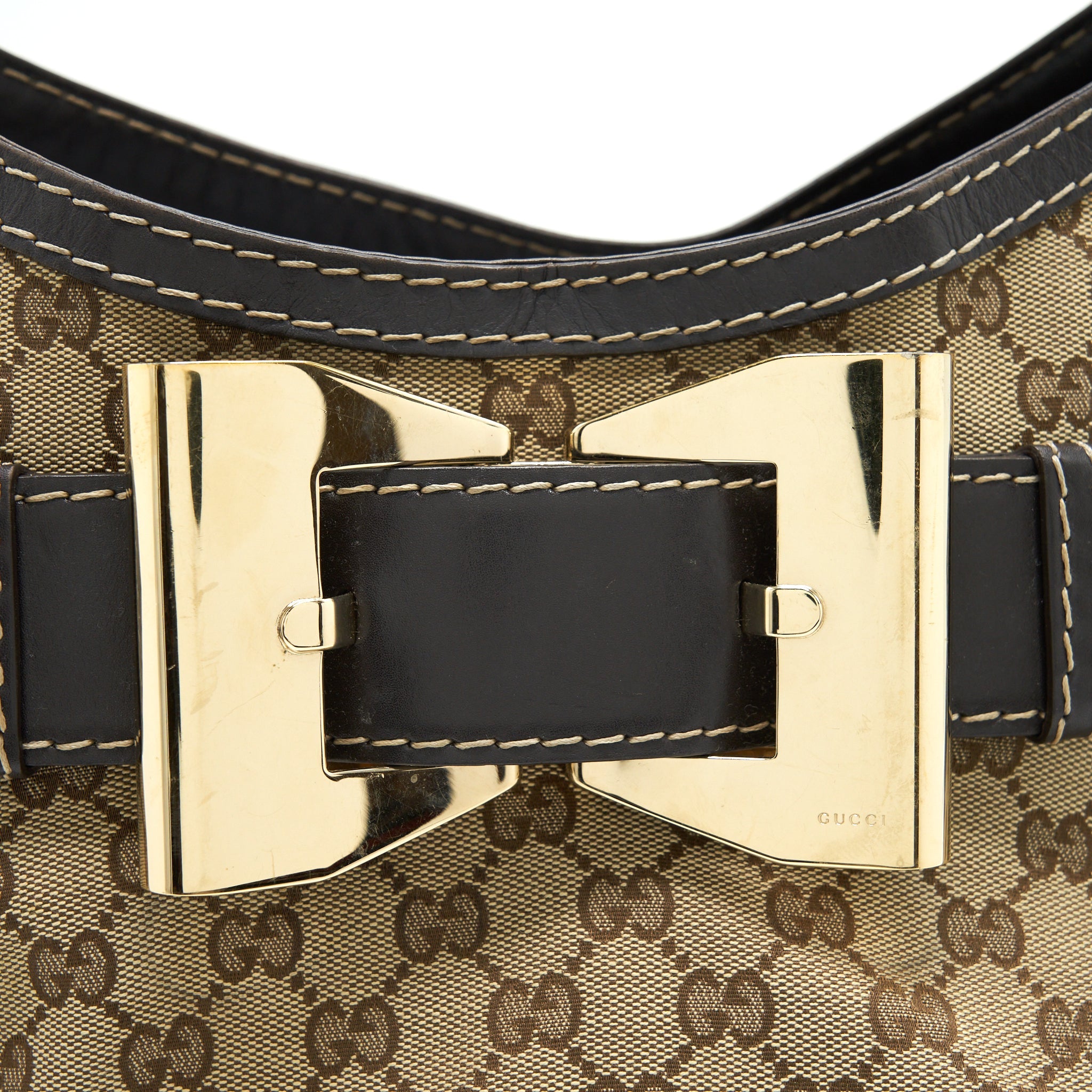 GUCCI VINTAGE TOTE BAG GG SUPREME GHW