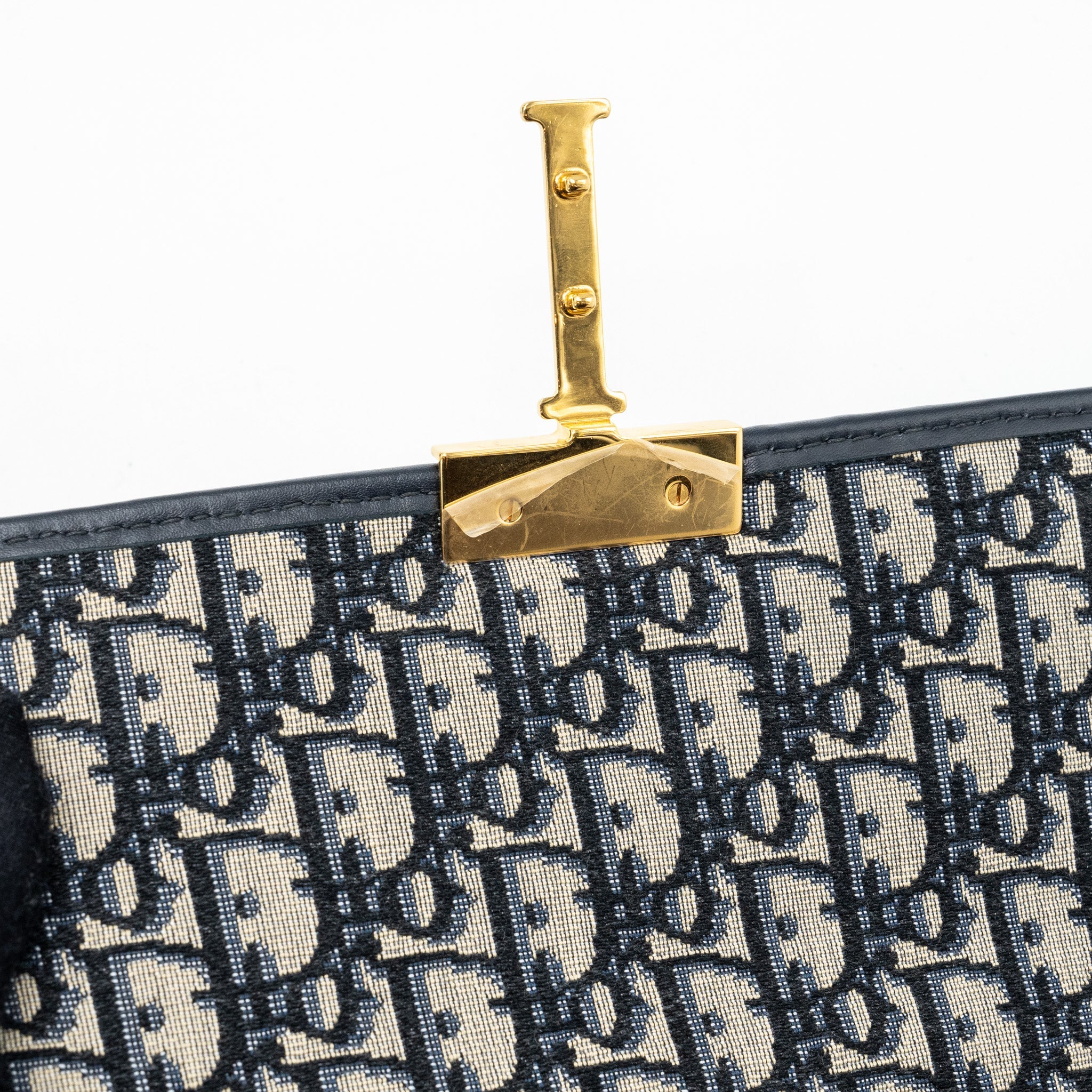 DIOR 30 MONTAIGNE BAG BLUE DIOR OBLIQUE JACQUARD CANVAS/ LEATHER GHW