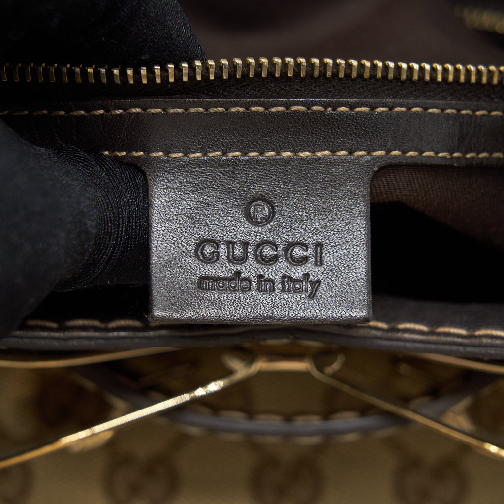 GUCCI VINTAGE TOTE BAG GG SUPREME GHW