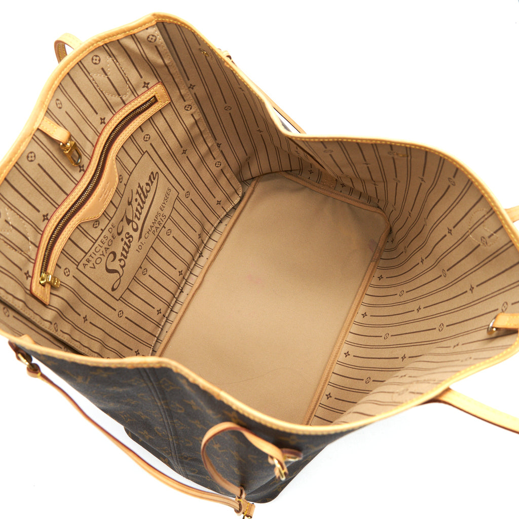 LOUIS VUITTON NEVERFULL GM MONOGRAM CANVAS( SMALL POUCH MISSING)